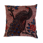 Isolo peacock red pude 50x50 cm
