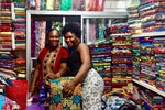 Grafiske og farverige tekstiler i Afrika