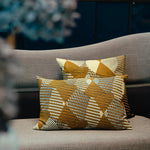 Yellow cushions circular home decor from Mumutane