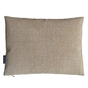yellow beige high quality fabric by the Danish company Kvadrat in a small sofa cushion