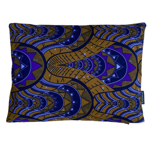 Small armchair cushion brown purple deco pattern