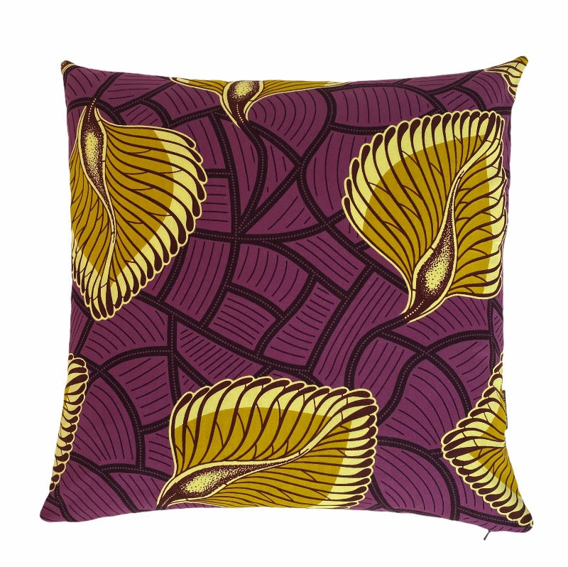 Isolo leaf yellow cushion 50x50 cm