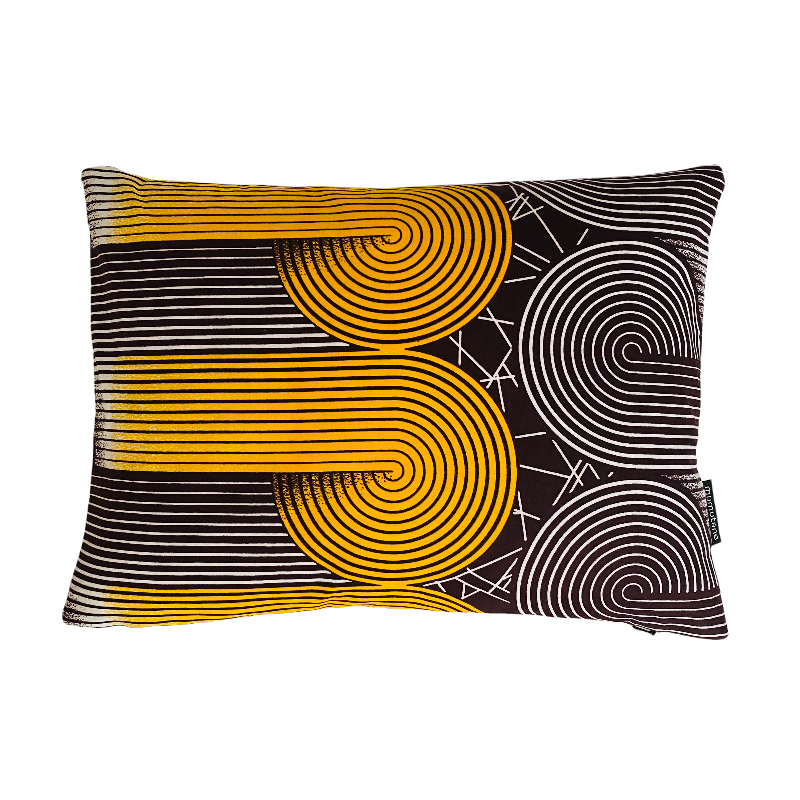 Ijoko roll yellow cushion 30x40 cm